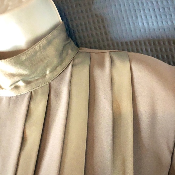 Vintage Dim The Lites Art Deco Silver And Sheer Grey Gown, Size 8 - Picture 6 of 16